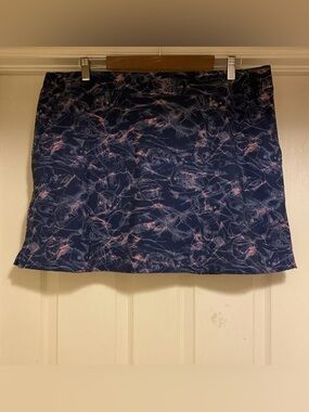 Columbia Women’s Skort Fish Print Elastic Waist Zipper Pockets